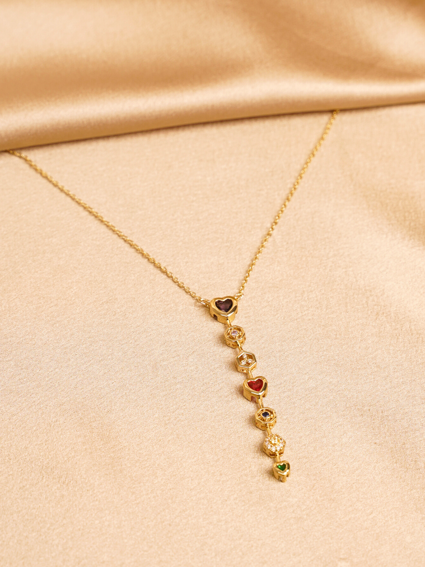 Prism Heart Drop Necklace