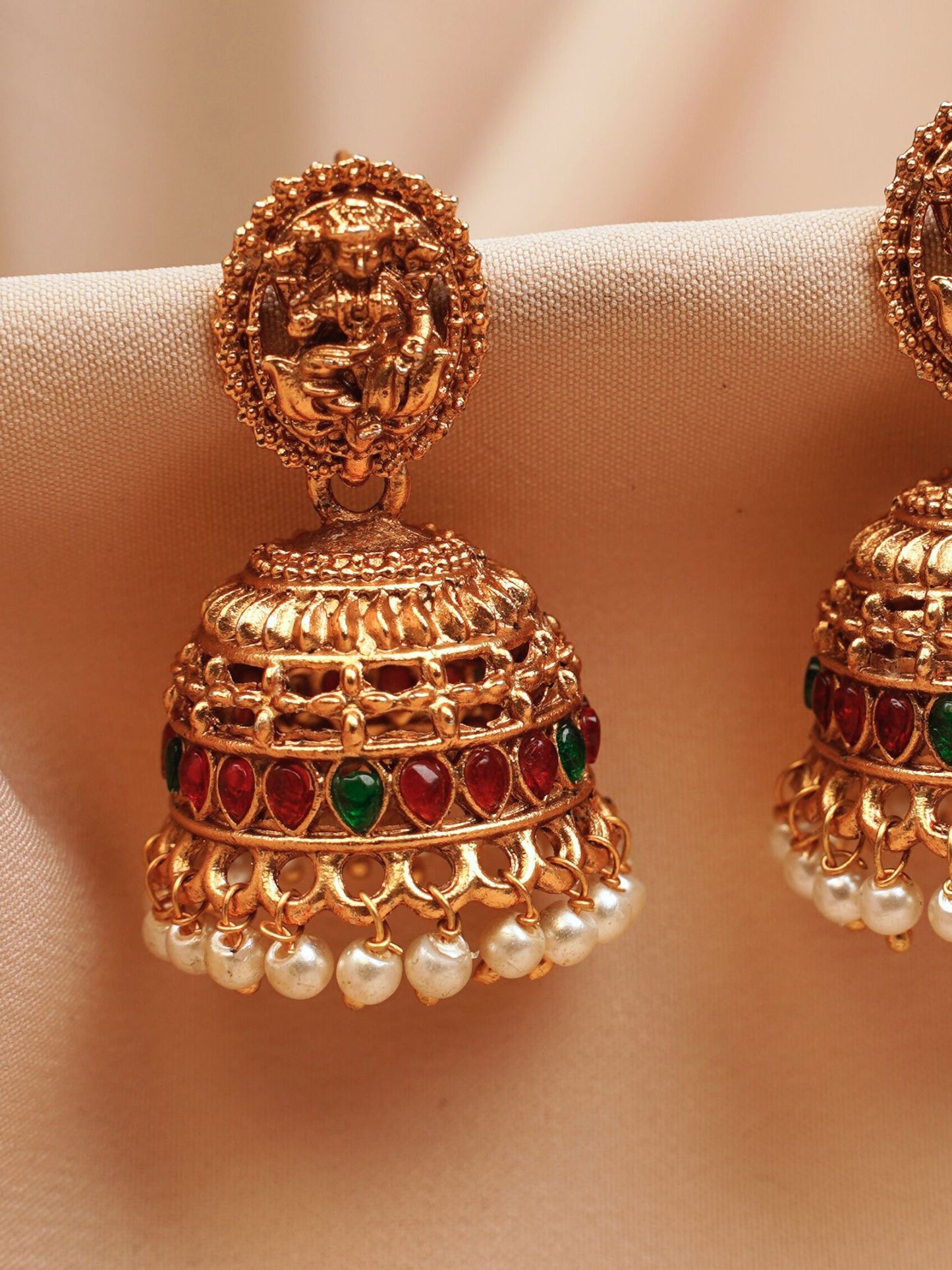 Deity Temple Antique Jhumkas