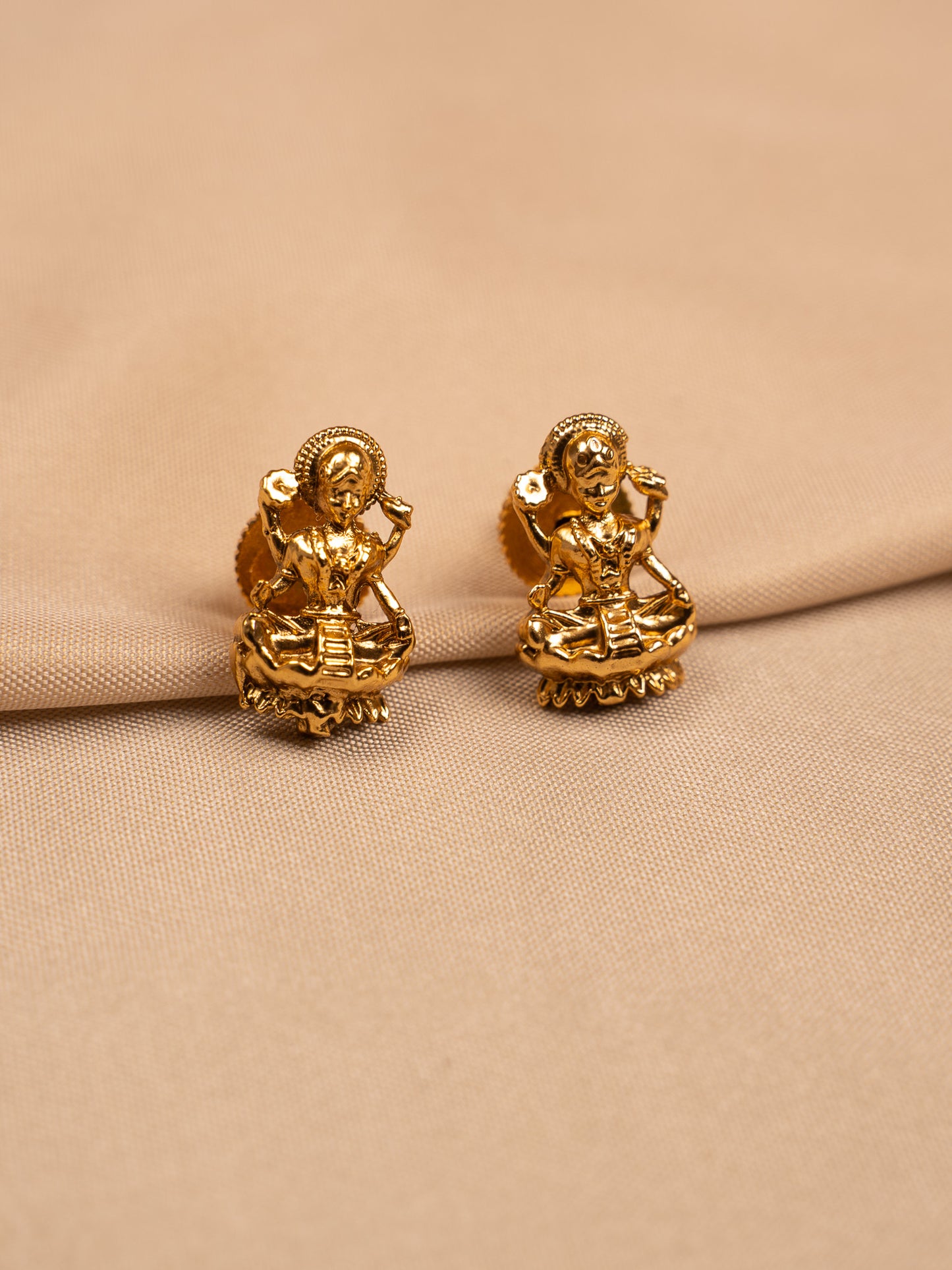 Divine Lakshmi Pendant Set in Gold Finish