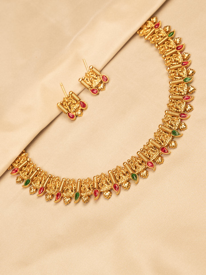 Lakshmi Designed Temple Jewellery – Traditional & Elegant KC568