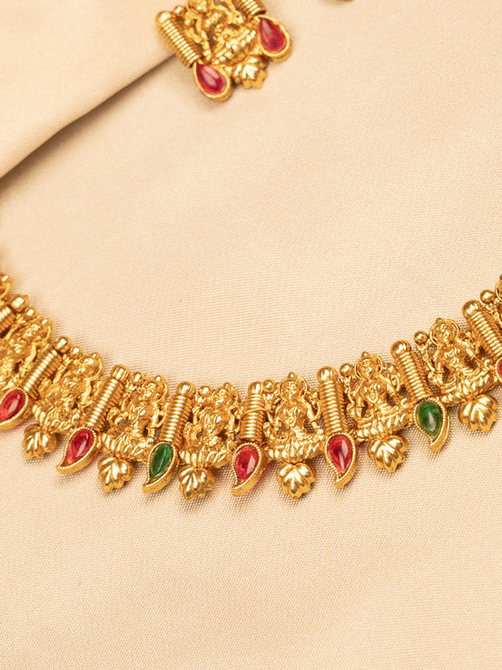 Lakshmi Designed Temple Jewellery – Traditional & Elegant KC568