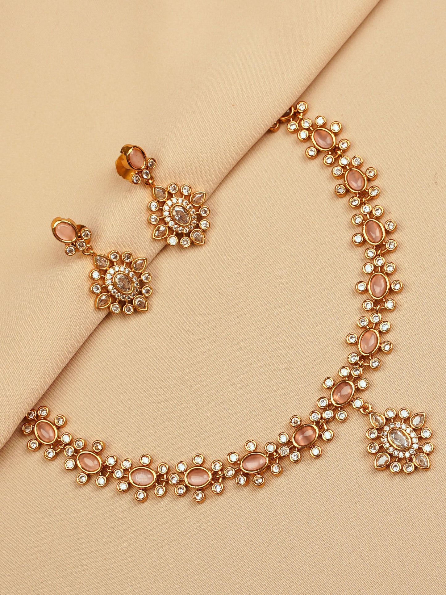 Champagne Radiance Necklace Set