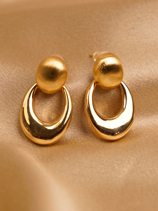 Luna Gold Drop Earrings