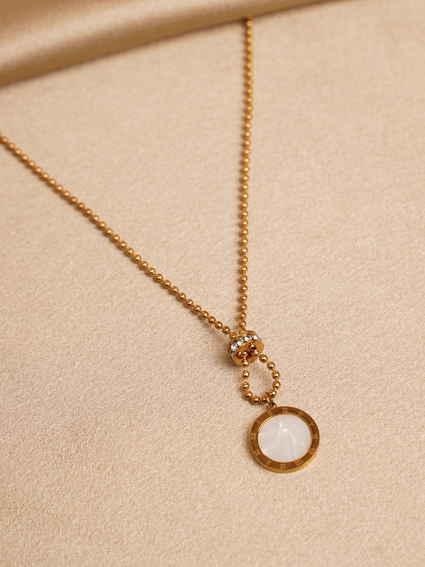 Aurora Circle Drop Necklace