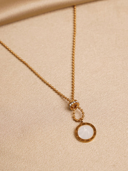 Aurora Circle Drop Necklace