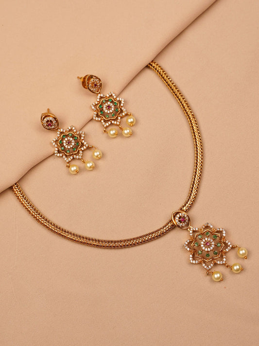 Lotus Radiance Necklace Set