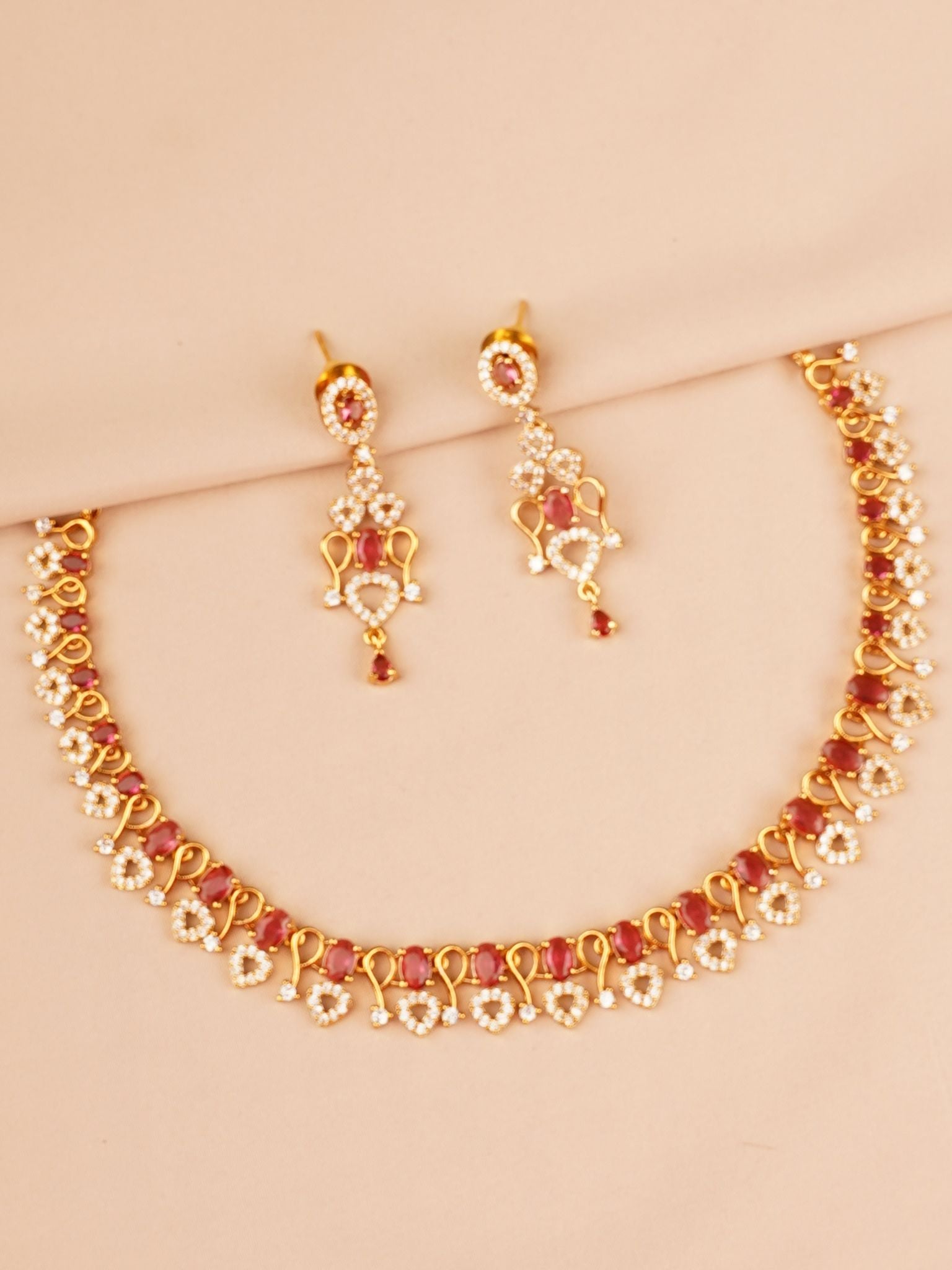 Ruhani Ruby Necklace Set