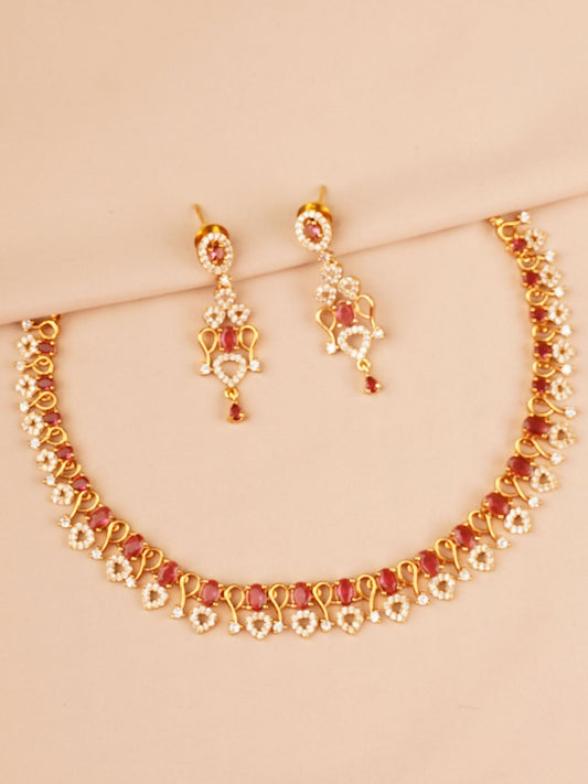 Ruhani Ruby Necklace Set