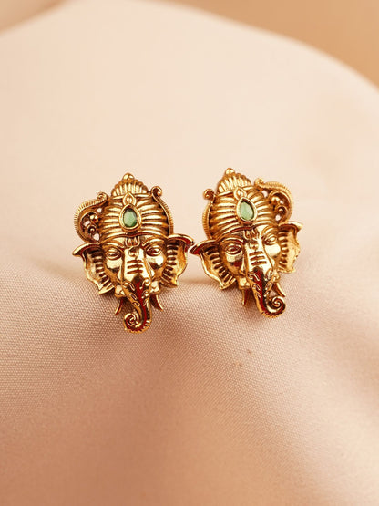 Lord Ganesha Stud Earrings