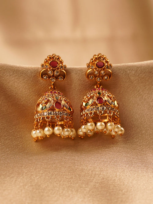 Ruby Heritage Temple Jhumka