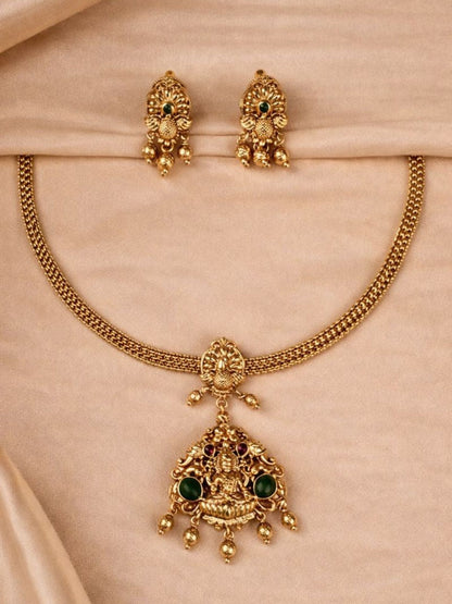 Lakshmi Temple Necklace Set