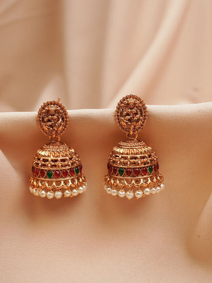 Deity Temple Antique Jhumkas