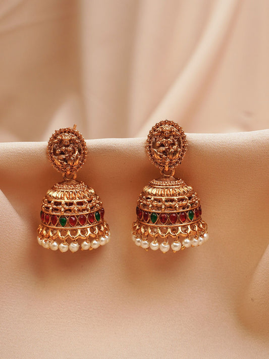 Deity Temple Antique Jhumkas