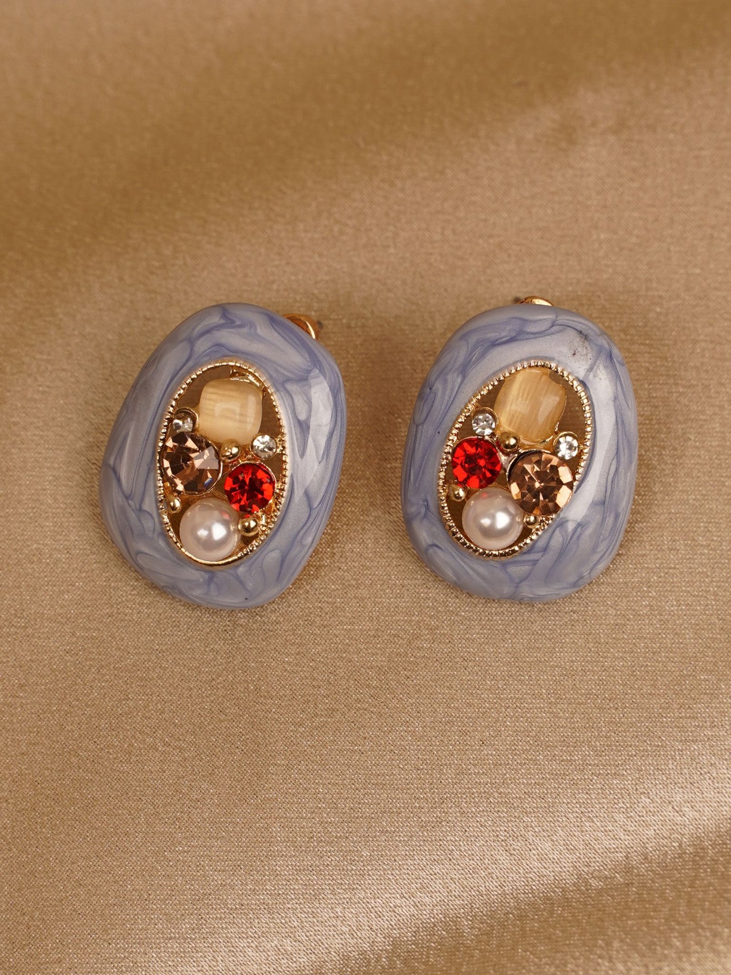 Misty Slate Treasure Studs