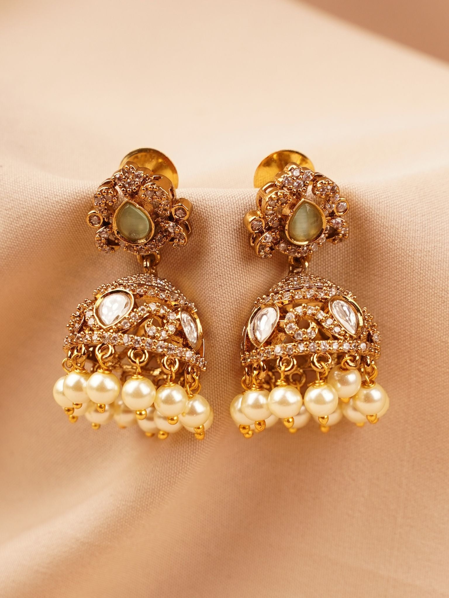Keshavi Pearl Jhumkas