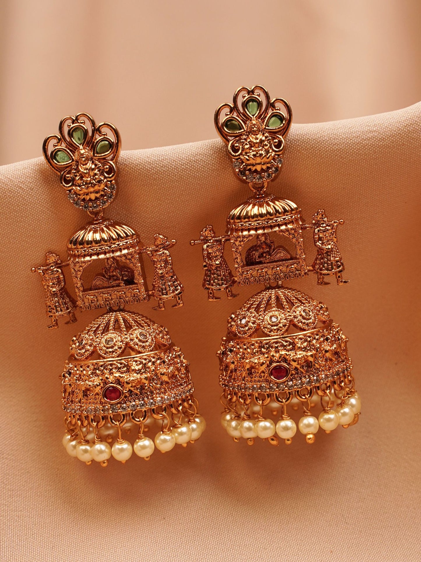 Temple Heritage Palki Jhumkas