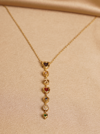 Prism Heart Drop Necklace