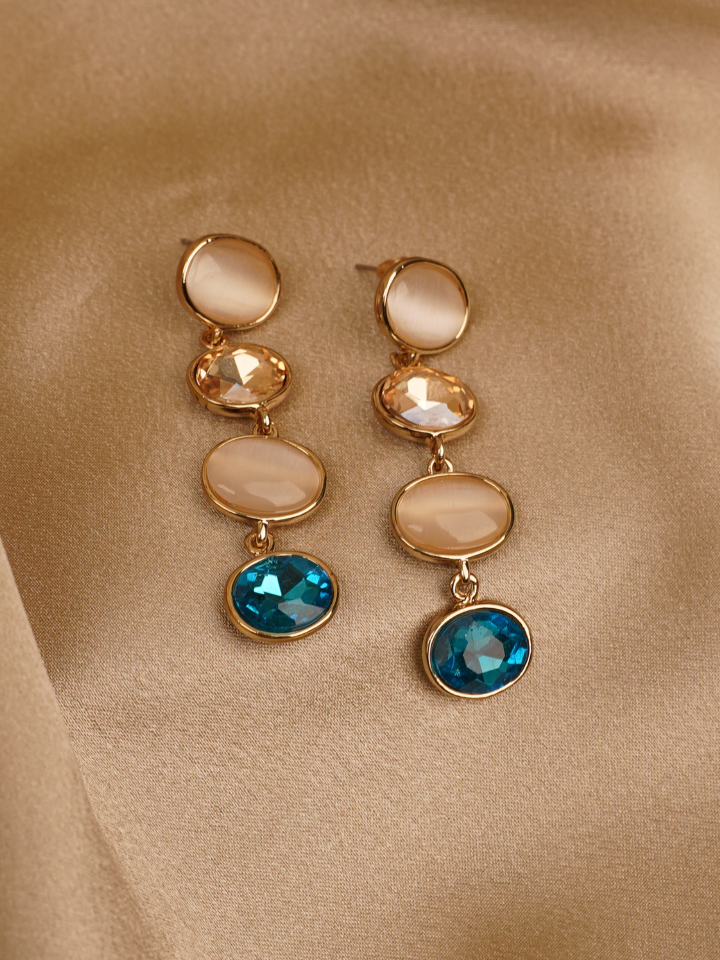 Ocean Luxe Multi-Stone Drop Earrings