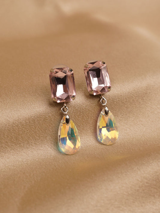 Blush Prism Drop Earrings