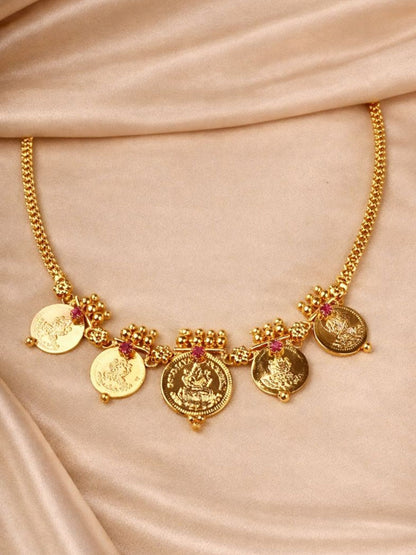Lakshmi Coin Antique Necklace