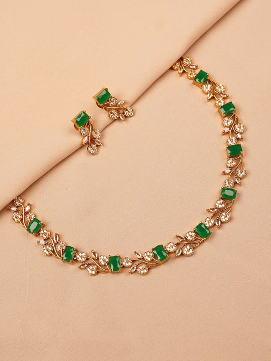 Emerald Royal Garden Necklace Set