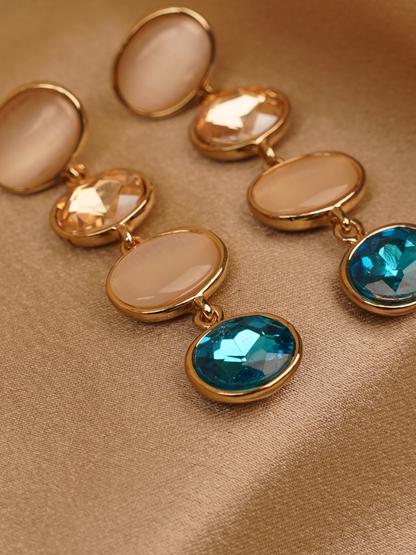 Ocean Luxe Multi-Stone Drop Earrings