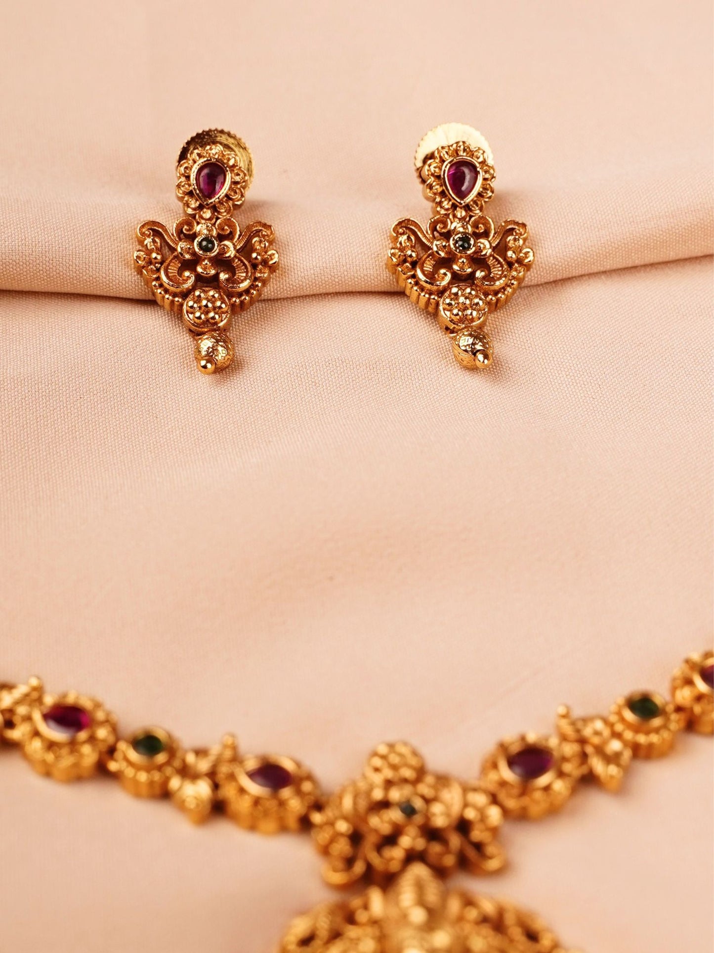 Lakshmi Temple Necklace Set