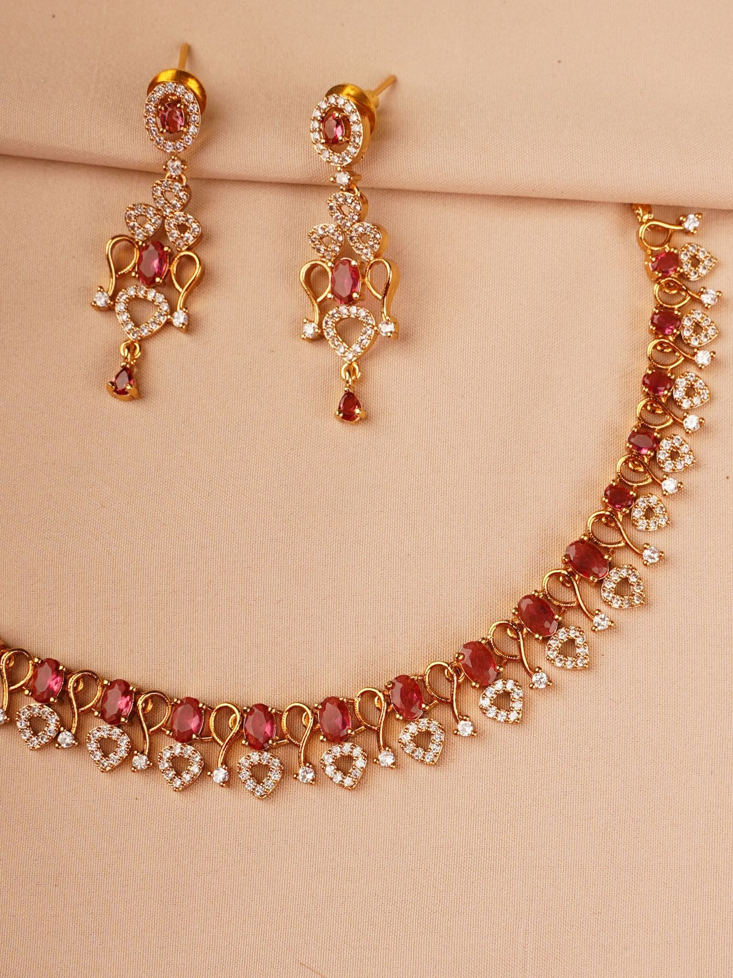 Ruhani Ruby Necklace Set