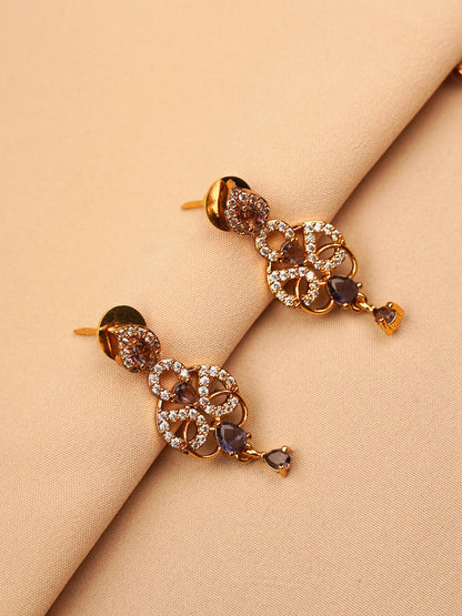 Amethyst Purple Lace Necklace Set