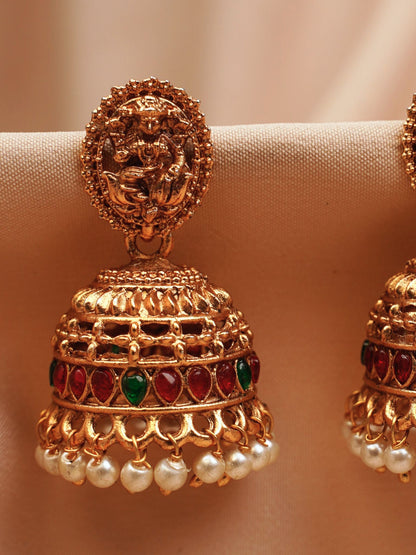 Deity Temple Antique Jhumkas