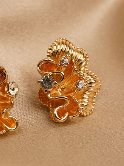 Amber Royale Floral Statement Earrings