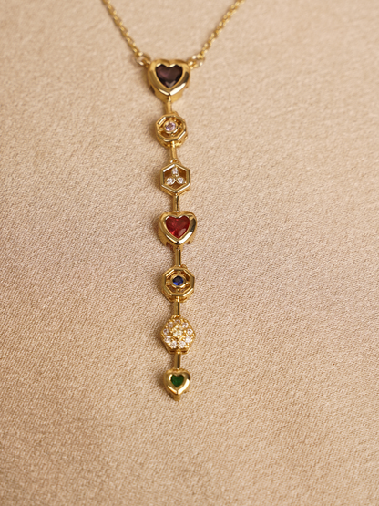 Prism Heart Drop Necklace