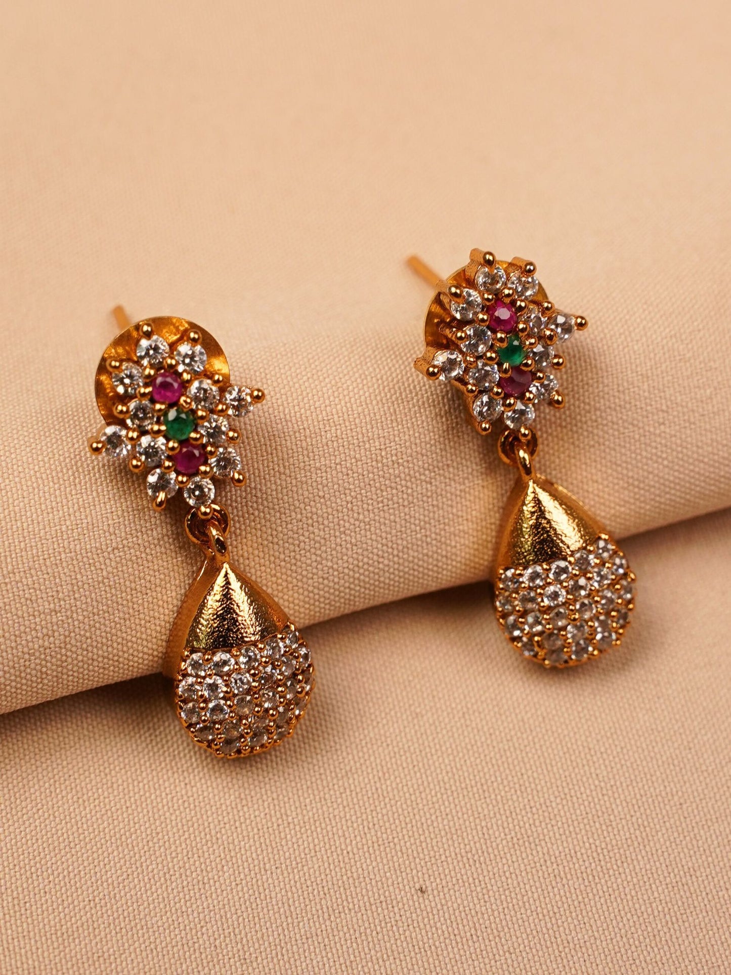 Pink Floral Vine Necklace Set