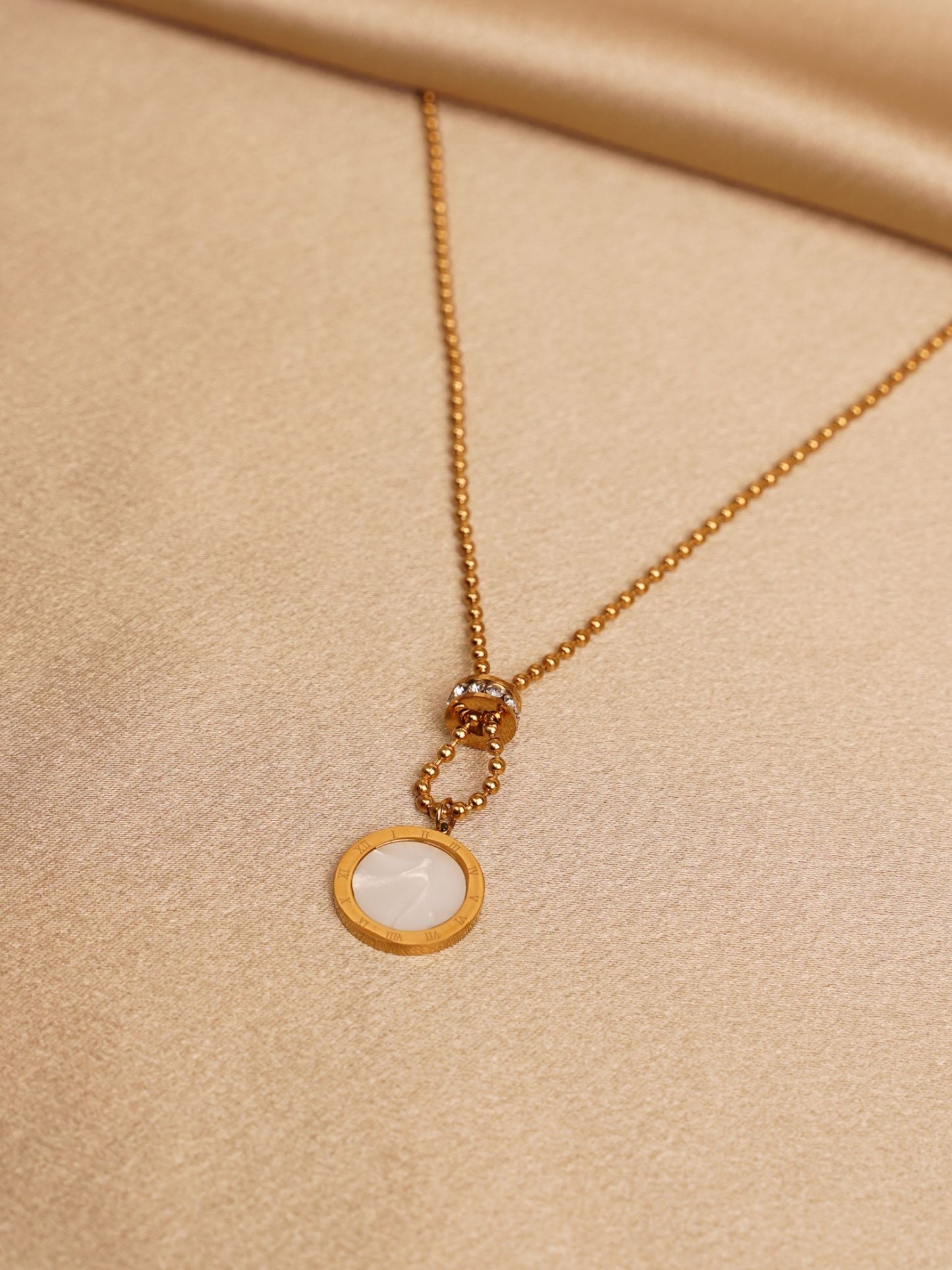 Aurora Circle Drop Necklace