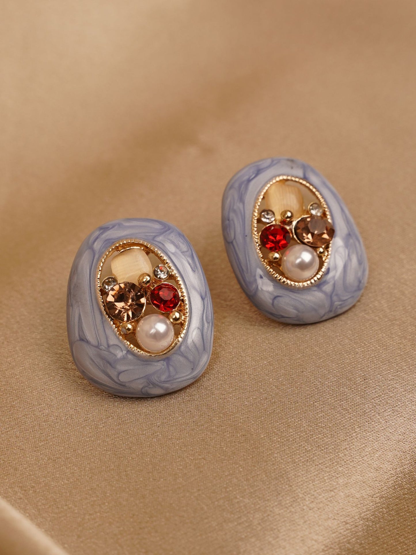 Misty Slate Treasure Studs