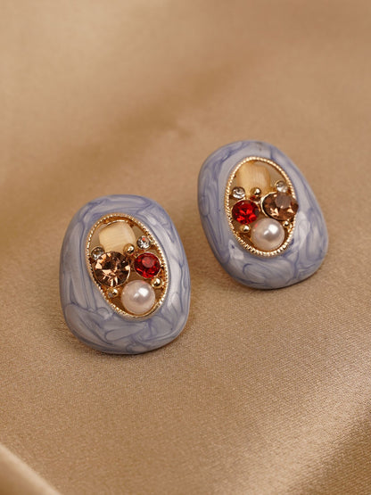 Misty Slate Treasure Studs