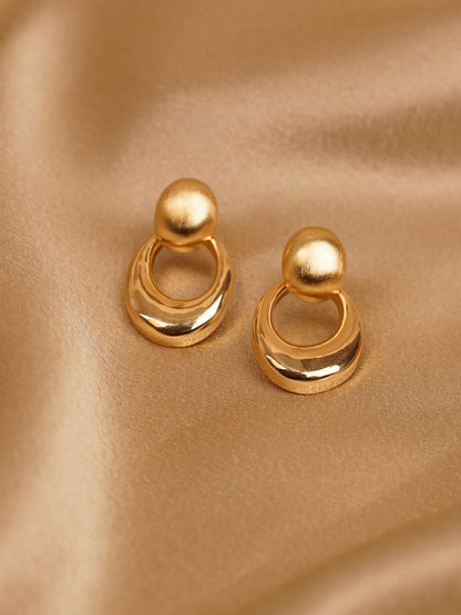 Luna Gold Drop Earrings