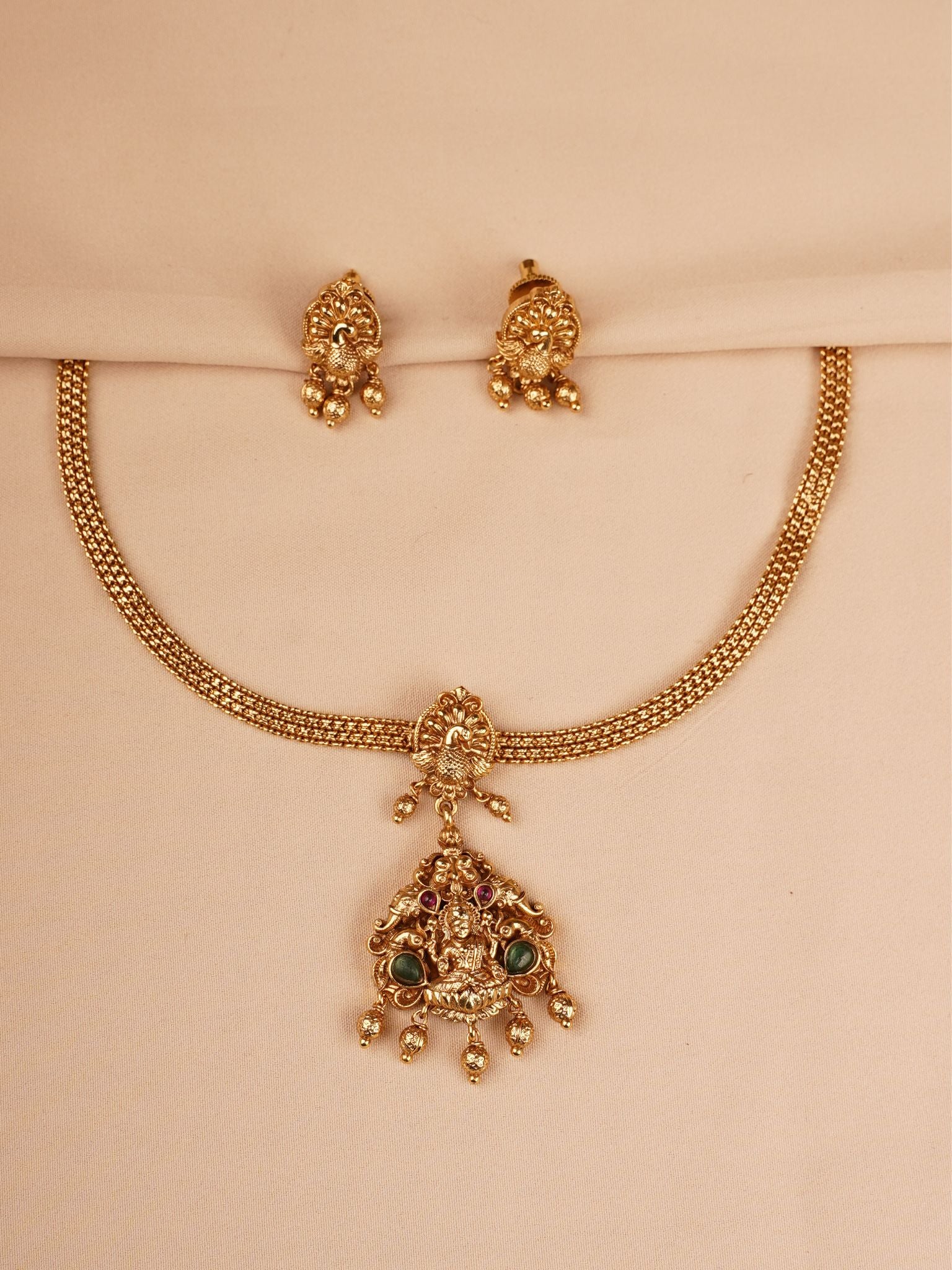 Lakshmi Temple Necklace Set
