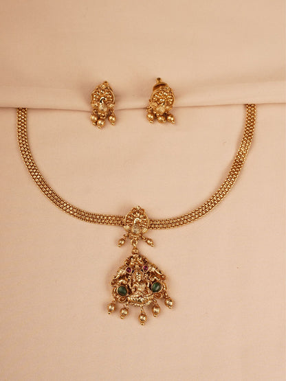 Lakshmi Temple Necklace Set