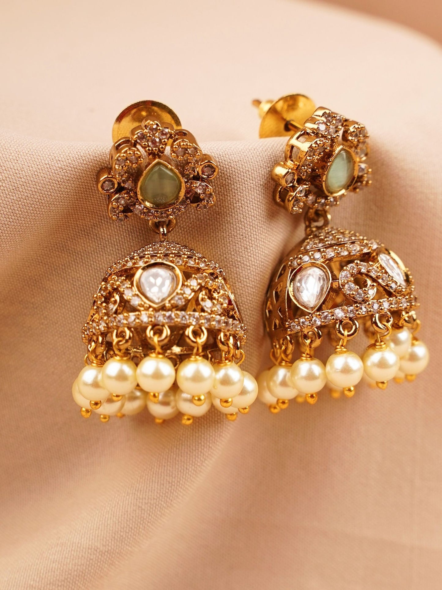 Keshavi Pearl Jhumkas