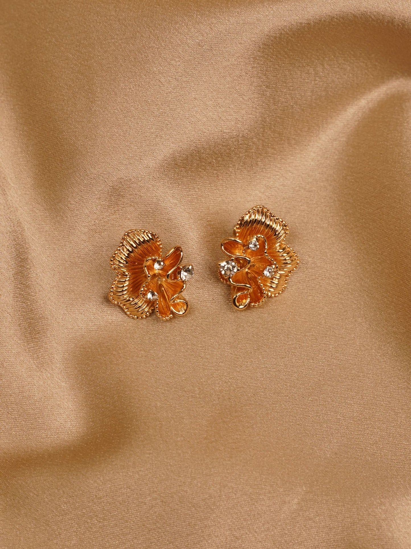 Amber Royale Floral Statement Earrings