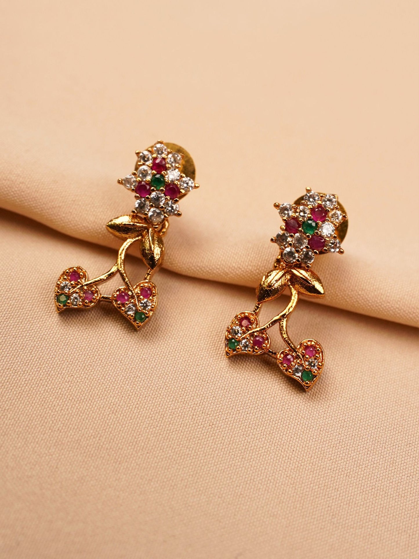 Floral Petite Crystal Necklace Set