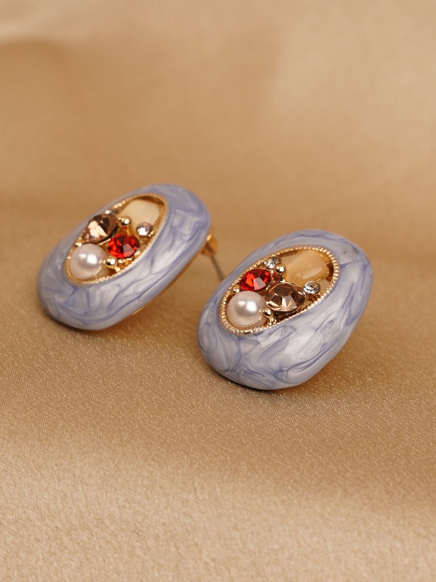 Misty Slate Treasure Studs