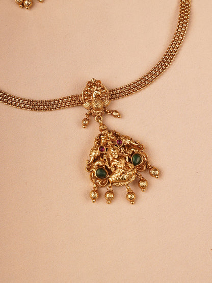 Lakshmi Temple Necklace Set