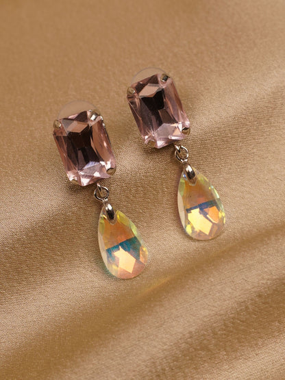 Blush Prism Drop Earrings