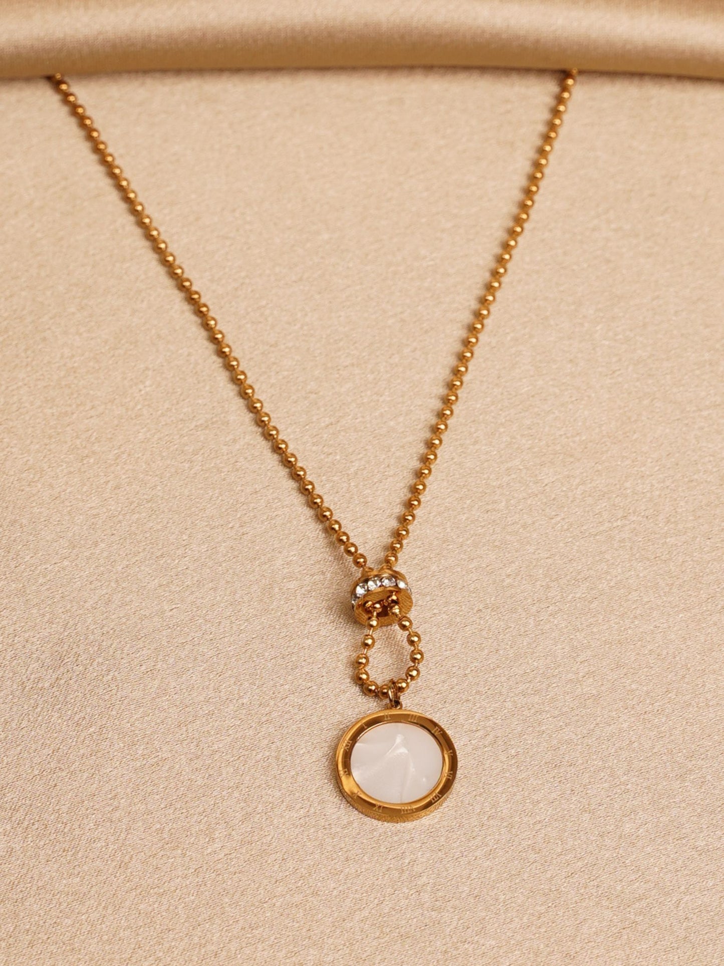 Aurora Circle Drop Necklace