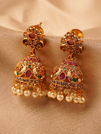 Ruby Heritage Temple Jhumka