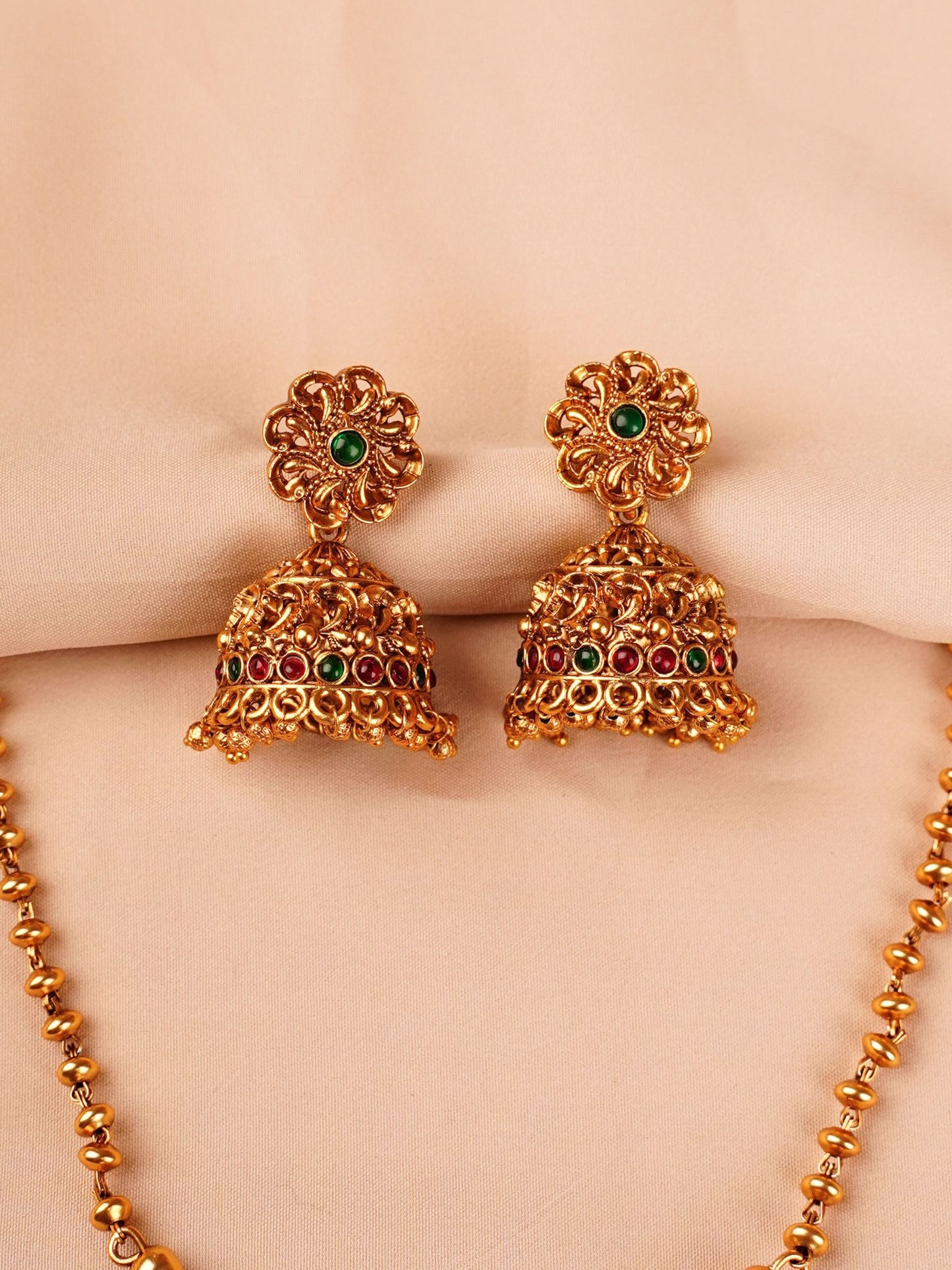Lord Krishna Temple Necklace Set