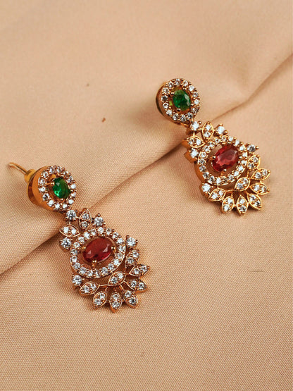 Multicolour Gold Necklace Set