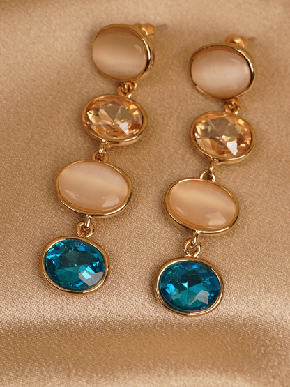 Ocean Luxe Multi-Stone Drop Earrings